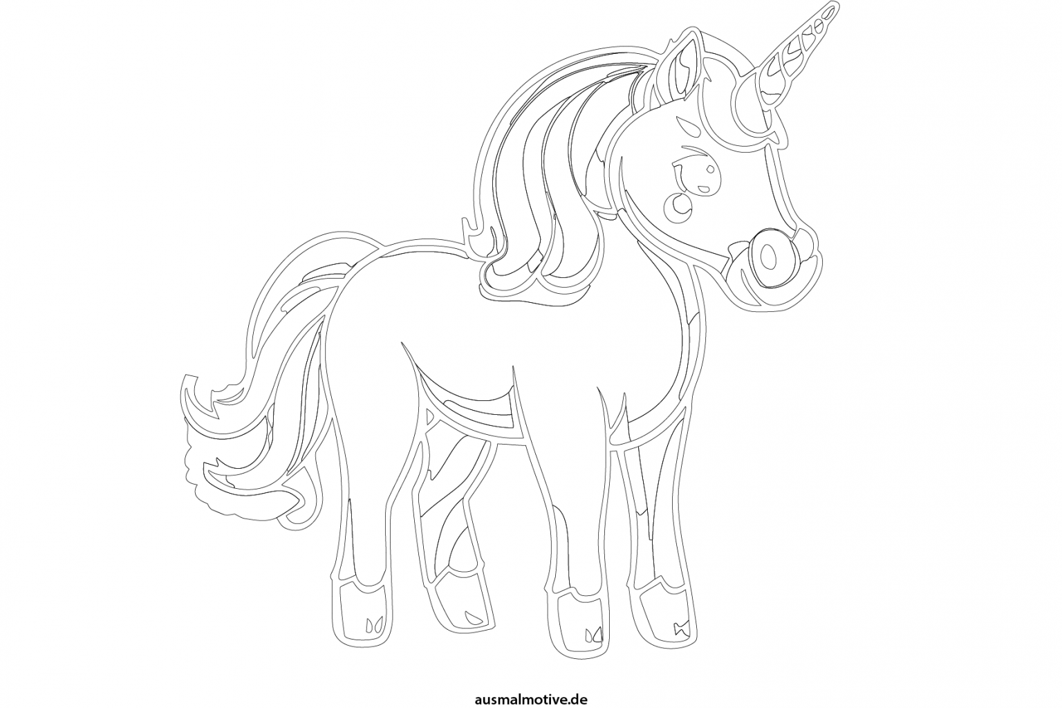  Einhorn Ausmalbilder - Ausmalmotive.de Bildidee 