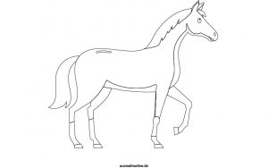 Ausmalbild-Vorschau: Pferd