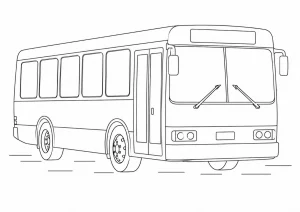 Bus Ausmalbild zum Ausdrucken
