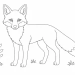 Fuchs Ausmalbild zum Ausdrucken
