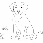 Hund Ausmalbild zum Ausdrucken