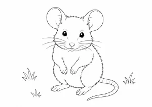 Maus Ausmalbild zum Ausdrucken