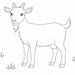 Ziege Ausmalbild zum Ausdrucken