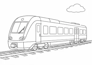 Zug Ausmalbild zum Ausdrucken