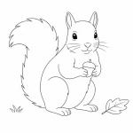 Eichhörnchen Ausmalbild zum Ausdrucken