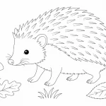 Igel Ausmalbild zum Ausdrucken